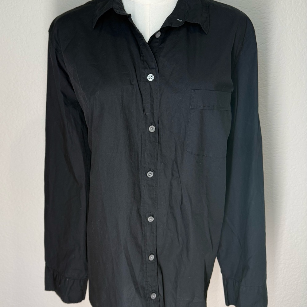 J. Crew Black Button-Up Shirt